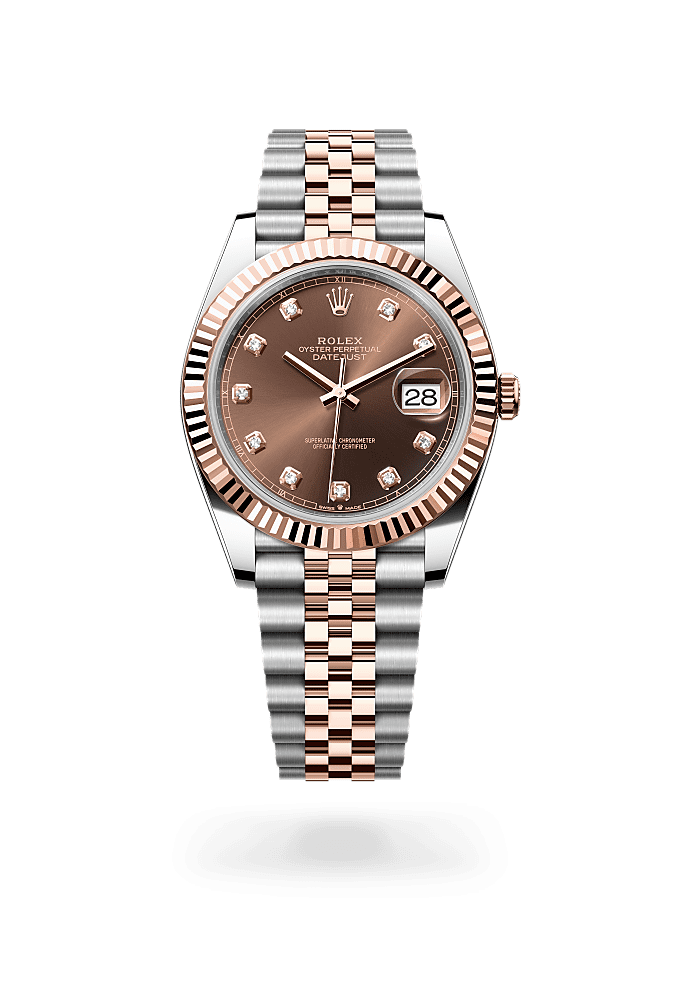 Rolex Datejust 41 watch: Oystersteel and Everose gold 