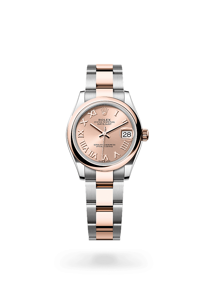 Datejust 31, Oyster, 31 mm, Oystersteel and Everose gold, Dial : Rosé-colour, Rolex