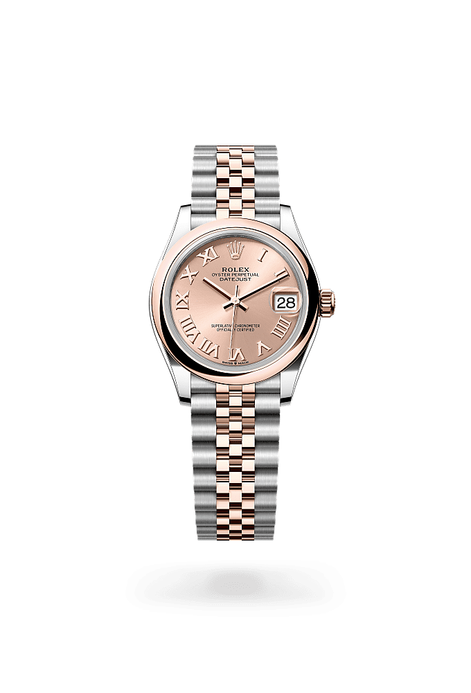 Datejust 31, Oyster, 31 mm, Oystersteel and Everose gold, Dial : Rosé-colour, Rolex