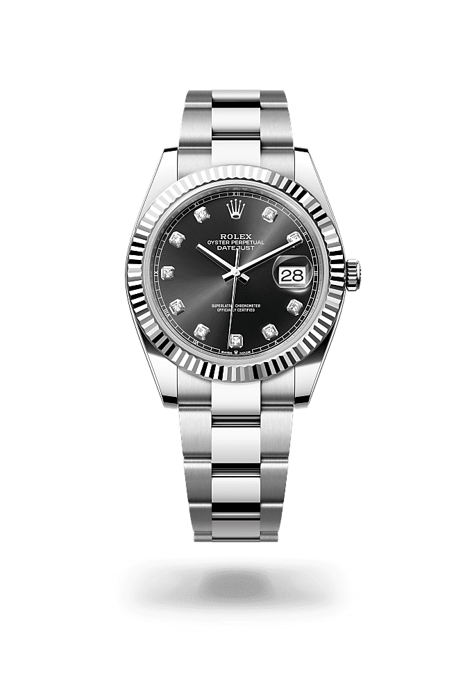 Datejust black dial diamond store