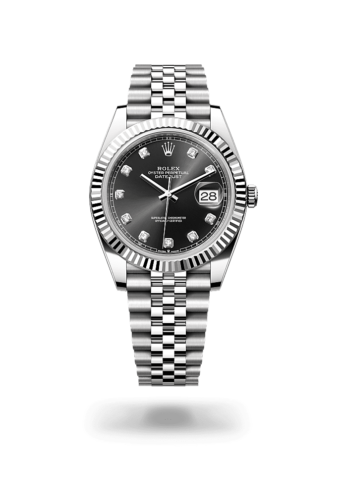 Orologio Rolex Datejust 41 in acciaio Oystersteel e oro bianco m126334 0010