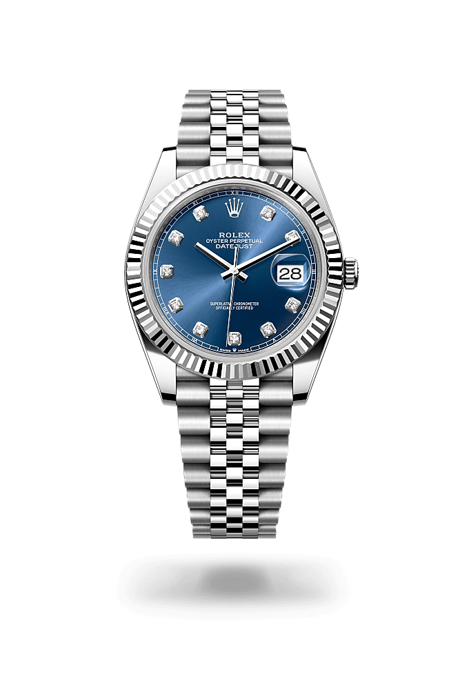 Rolex Datejust 41 saati Oystersteel celik ve beyaz alt n m126334 0011