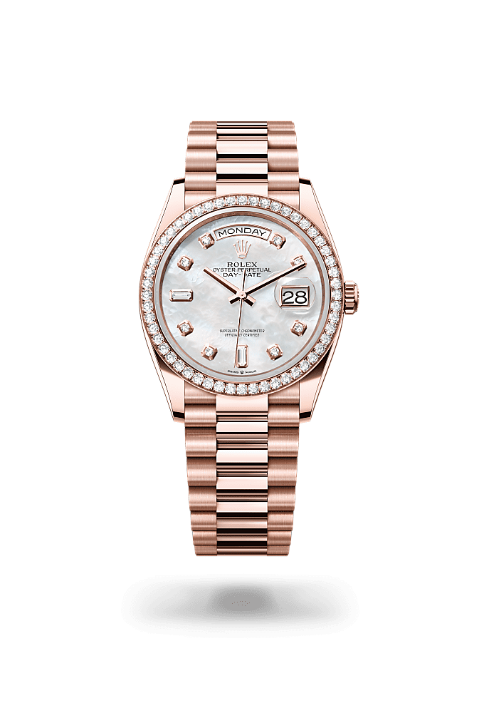 Rolex Day Date 40 watch 18 ct Everose gold m228345rbr 0016