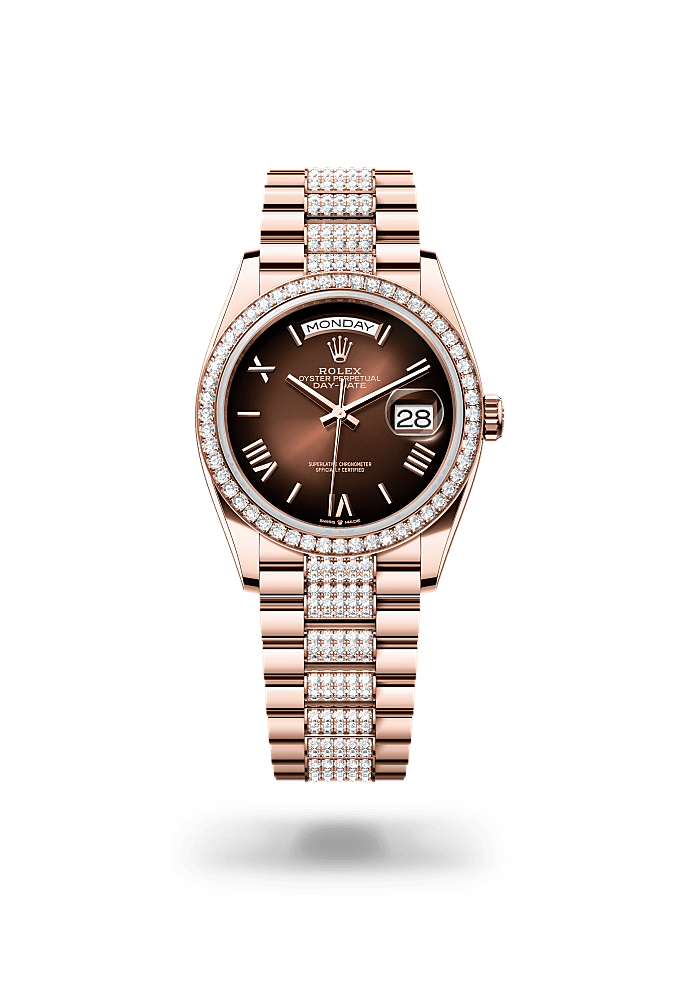 Rolex day date 40 rose gold price online