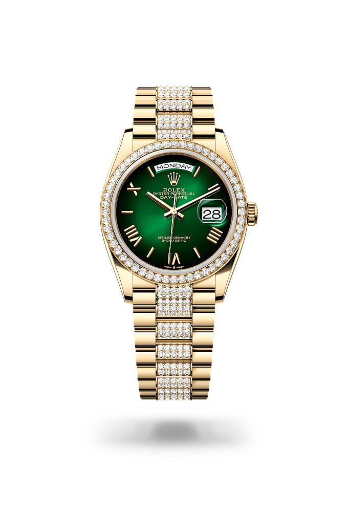 Rolex watch golden colour deals