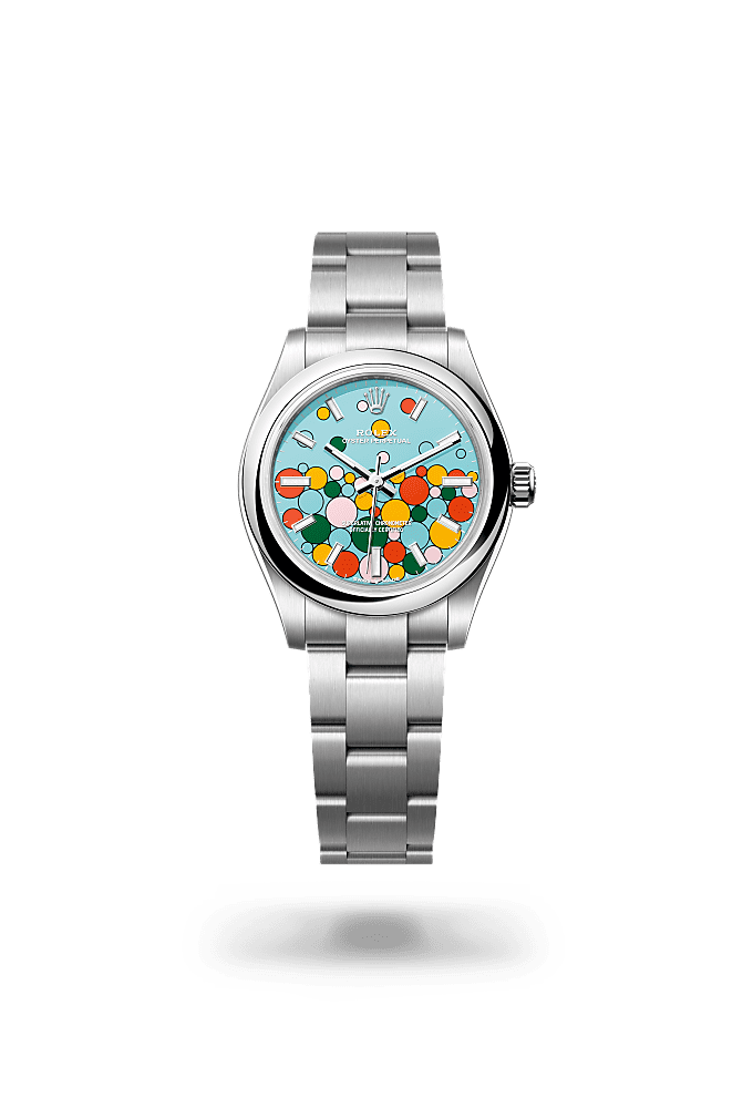 Rolex back stainless steel top