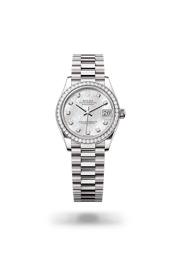 Rolex white gold and diamond watch clearance