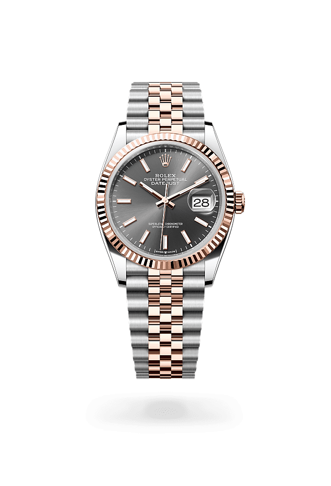 Rolex Datejust 41 watch: Oystersteel and Everose gold