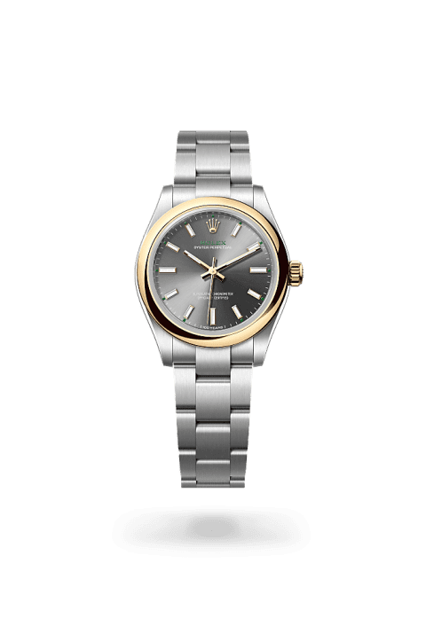 Rolex Oyster Perpetual 31 in Oystersteel and yellow gold with slate dial