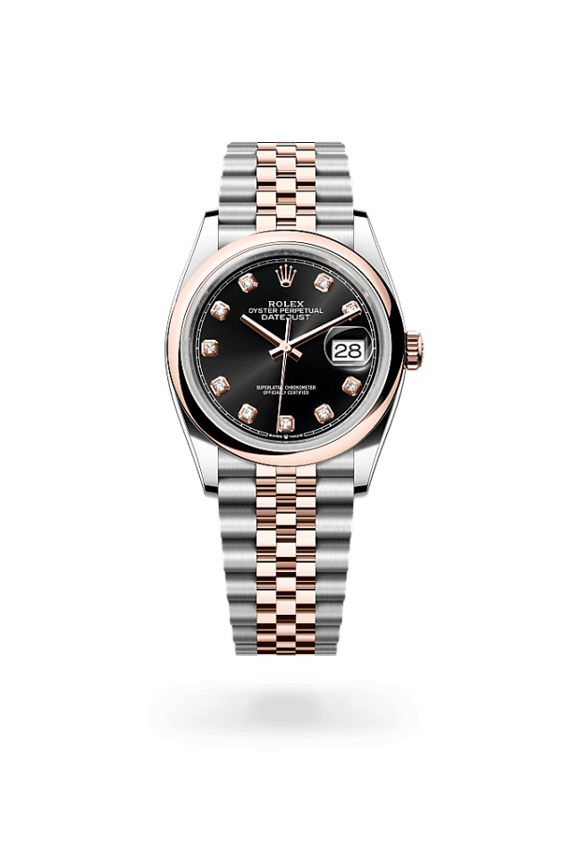 Datejust 36 - Oyster, 36 mm, Oystersteel and Everose gold
