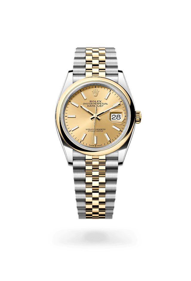 Datejust 36 - Oyster, 36 mm, Oystersteel and yellow gold