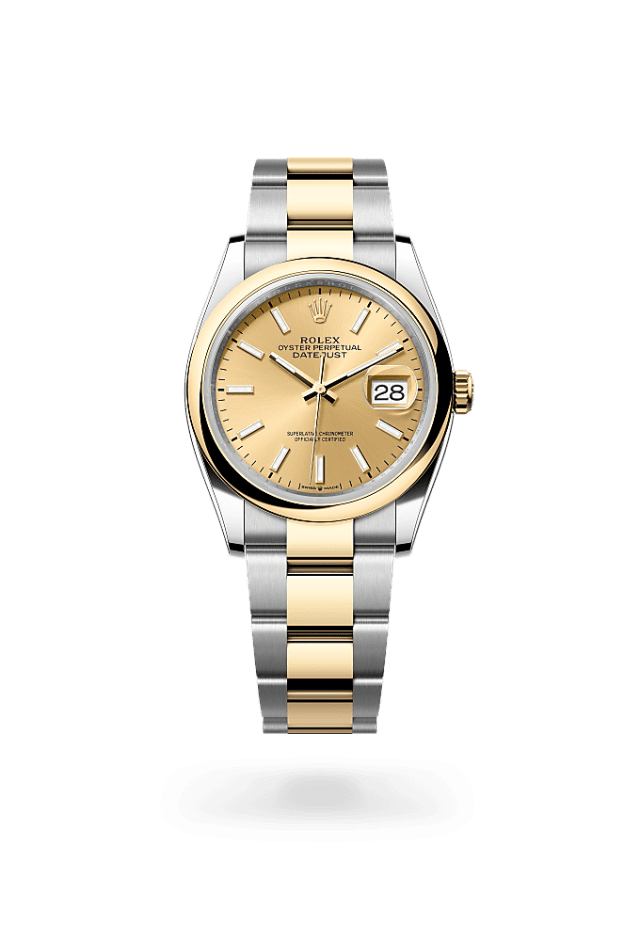 Datejust 36 - Oyster, 36 mm, Oystersteel and yellow gold