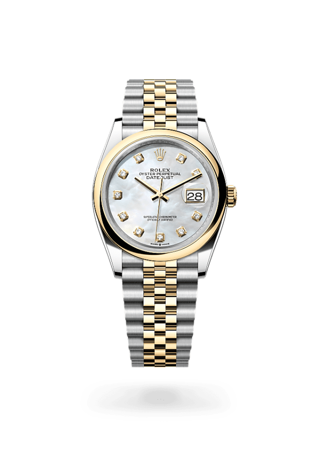 Datejust 36 - Oyster, 36 mm, Oystersteel and yellow gold