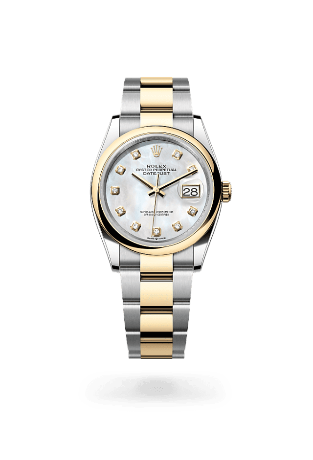 Datejust 36 - Oyster, 36 mm, Oystersteel and yellow gold