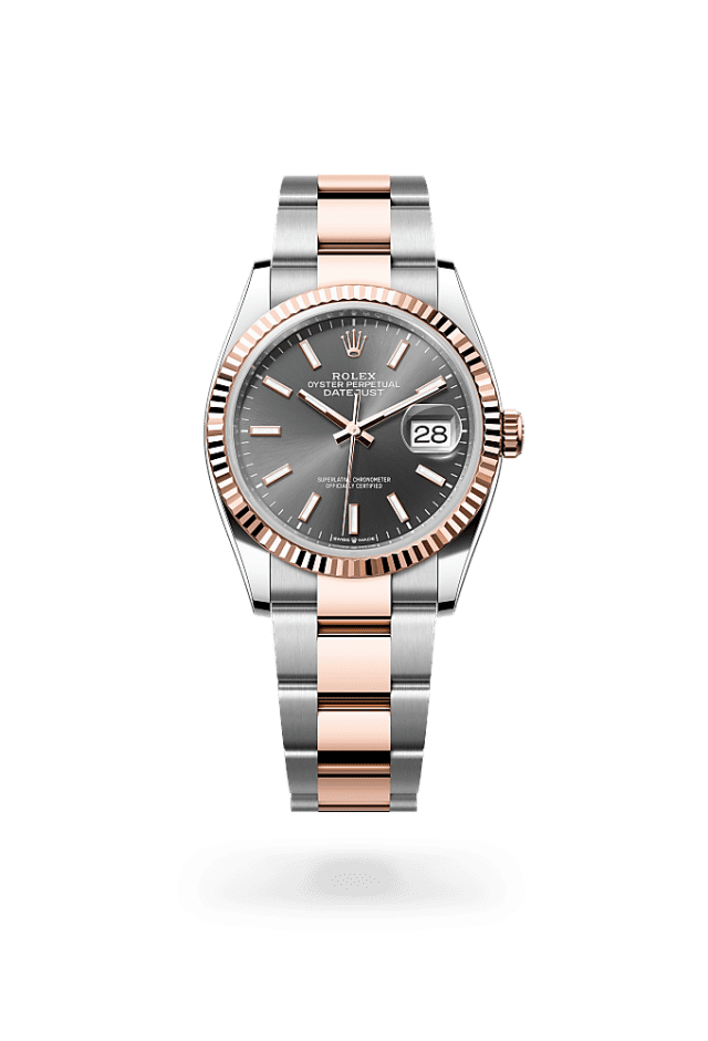 Datejust 36 - Oyster, 36 mm, Oystersteel and Everose gold
