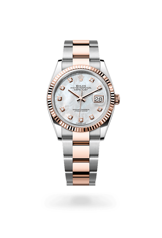 Datejust 36 - Oyster, 36 mm, Oystersteel and Everose gold