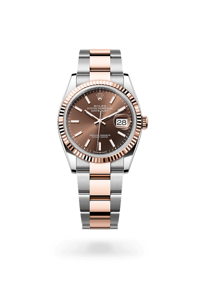 Datejust 36 - Oyster, 36 mm, Oystersteel and Everose gold