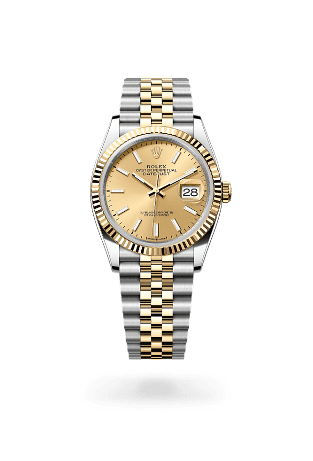Datejust 36 - Oyster, 36 mm, Oystersteel and yellow gold
