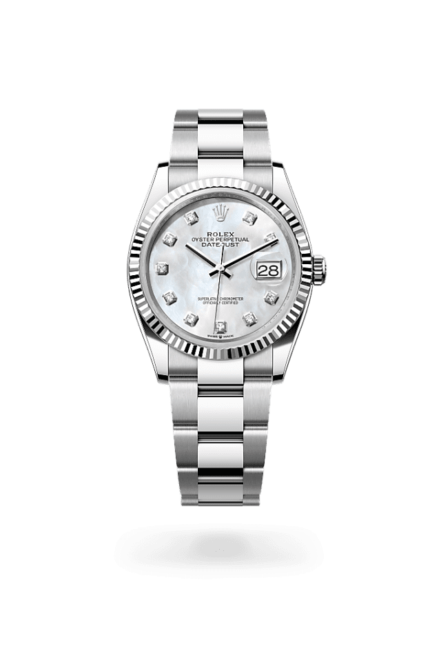 Datejust 36 - Oyster, 36 mm, Oystersteel and white gold