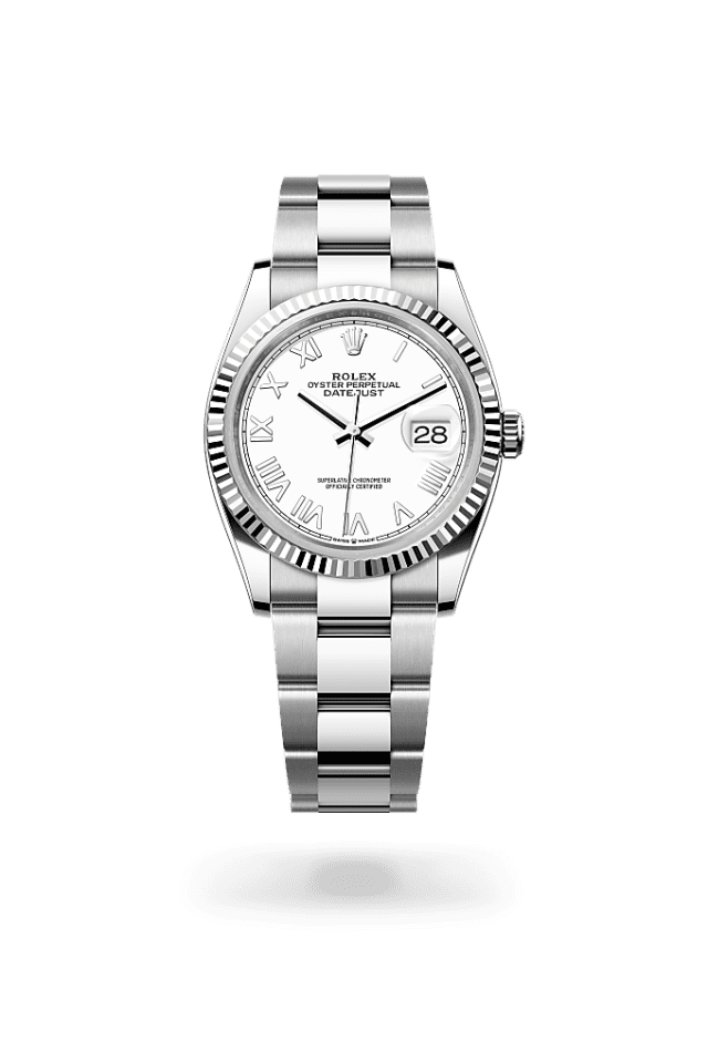 Datejust 36 - Oyster, 36 mm, Oystersteel and white gold - New model