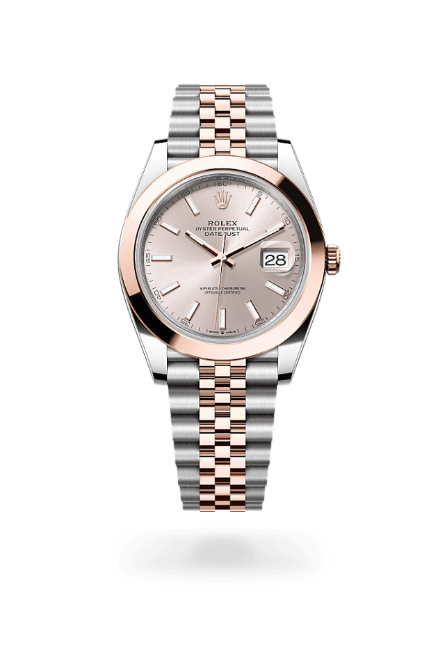 Datejust 41 - Oyster, 41 mm, Oystersteel and Everose gold
