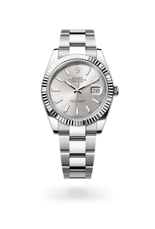 Datejust 41 - Oyster, 41 mm, Oystersteel and white gold
