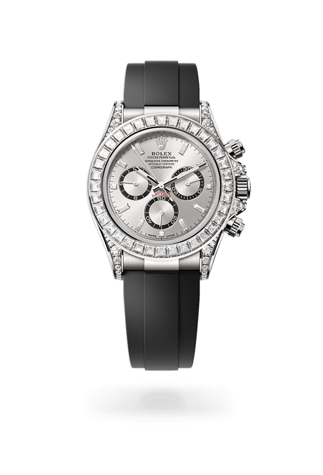 Cosmograph Daytona - Oyster, 40 mm, white gold and diamonds