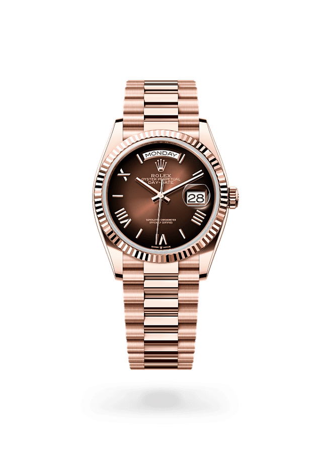 Day-Date 36 - Oyster, 36 mm, Everose gold
