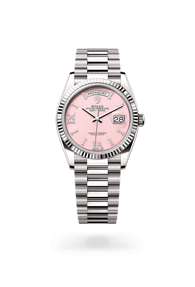 Day-Date 36 - Oyster, 36 mm, white gold