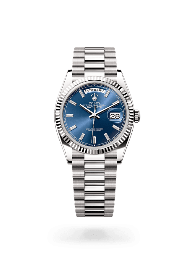 Day-Date 36 - Oyster, 36 mm, white gold