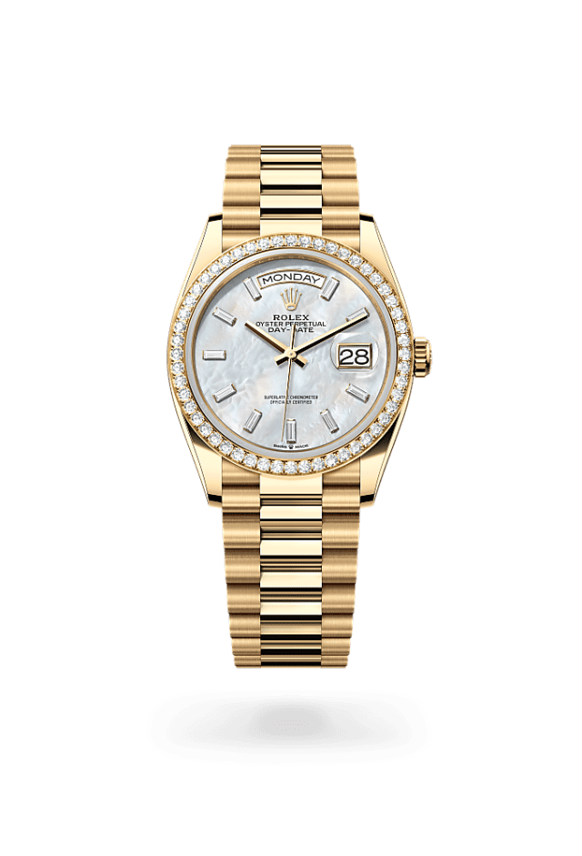 Day-Date 36 - Oyster, 36 mm, yellow gold and diamonds
