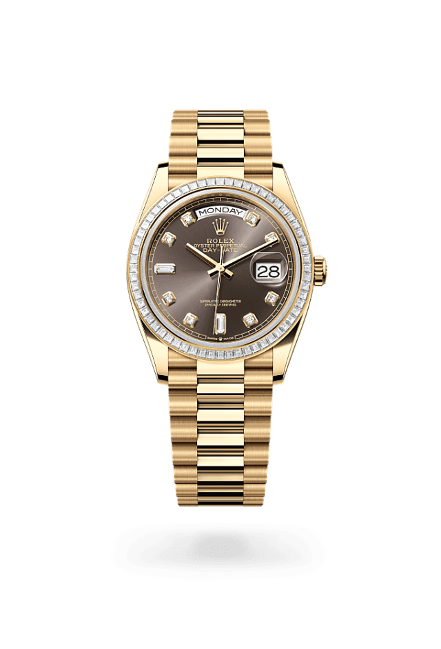 Day-Date 36 - Oyster, 36 mm, yellow gold and diamonds