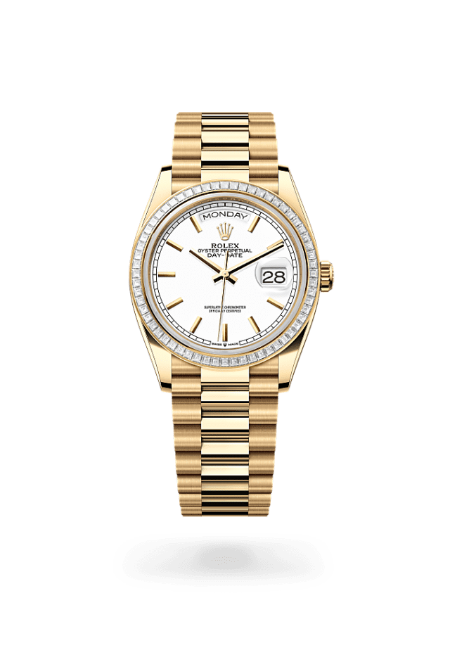 Day-Date 36 - Oyster, 36 mm, yellow gold and diamonds