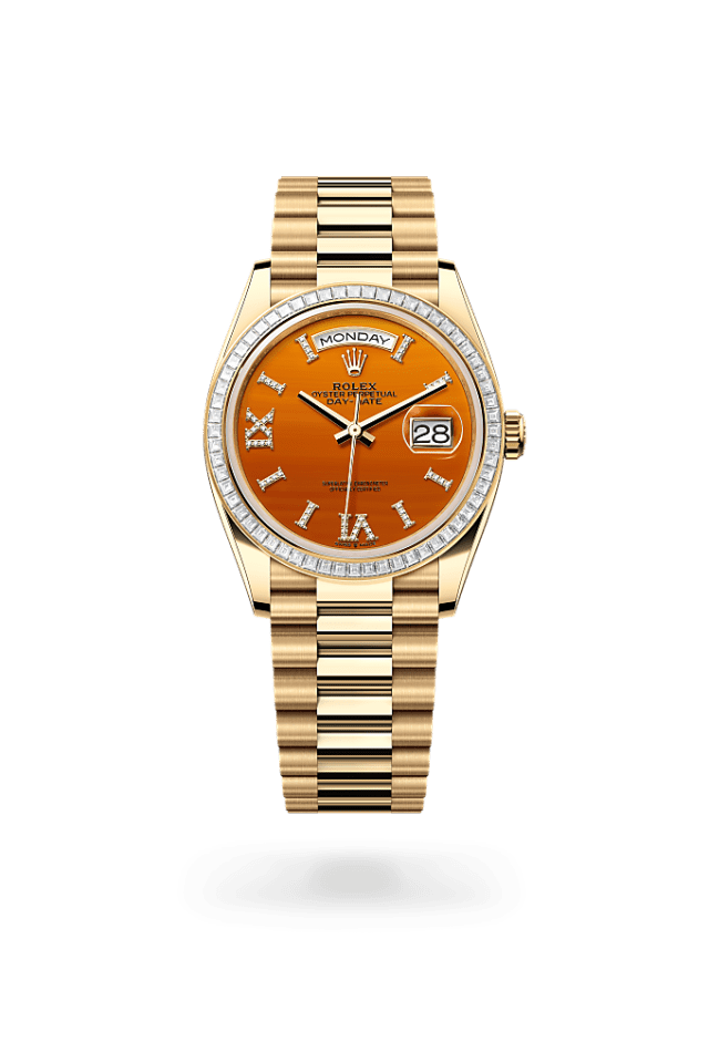 Day-Date 36 - Oyster, 36 mm, yellow gold and diamonds