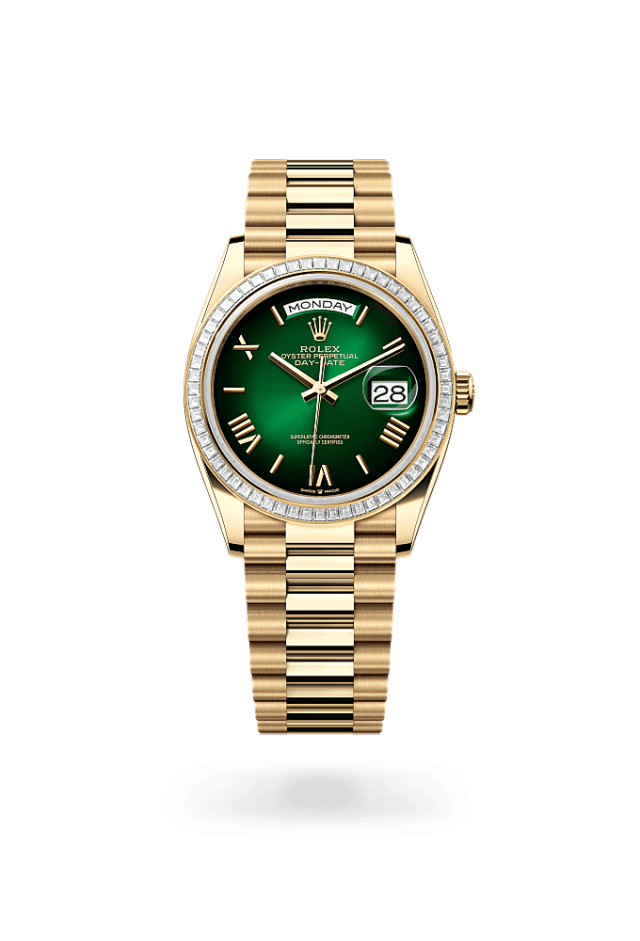 Day-Date 36 - Oyster, 36 mm, yellow gold and diamonds