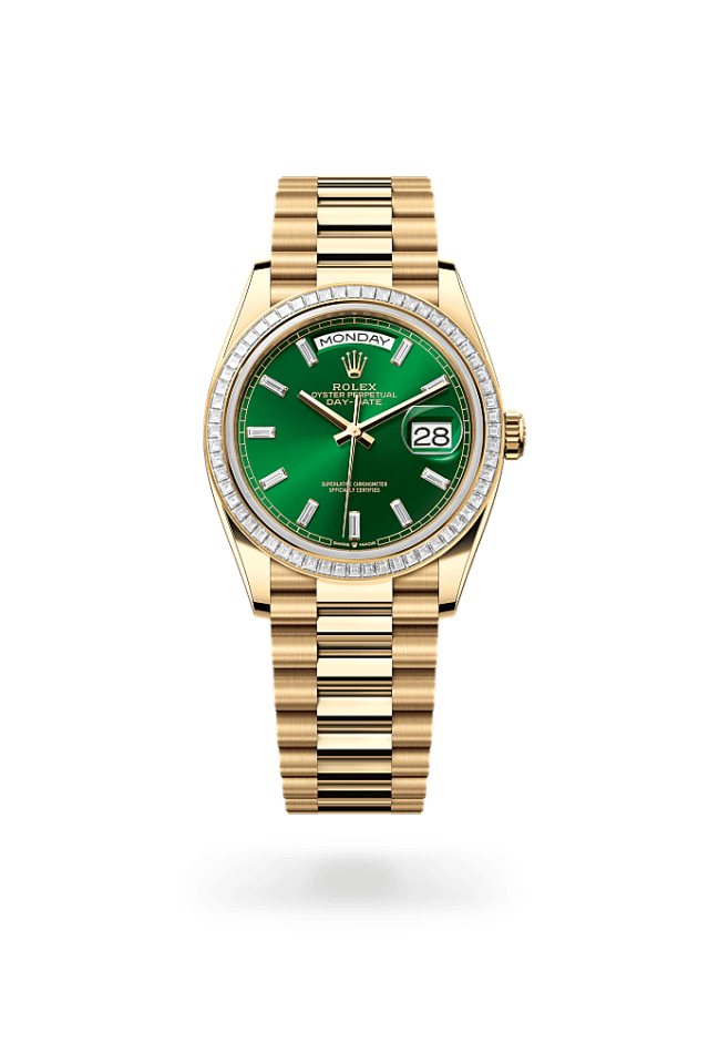Day-Date 36 - Oyster, 36 mm, yellow gold and diamonds