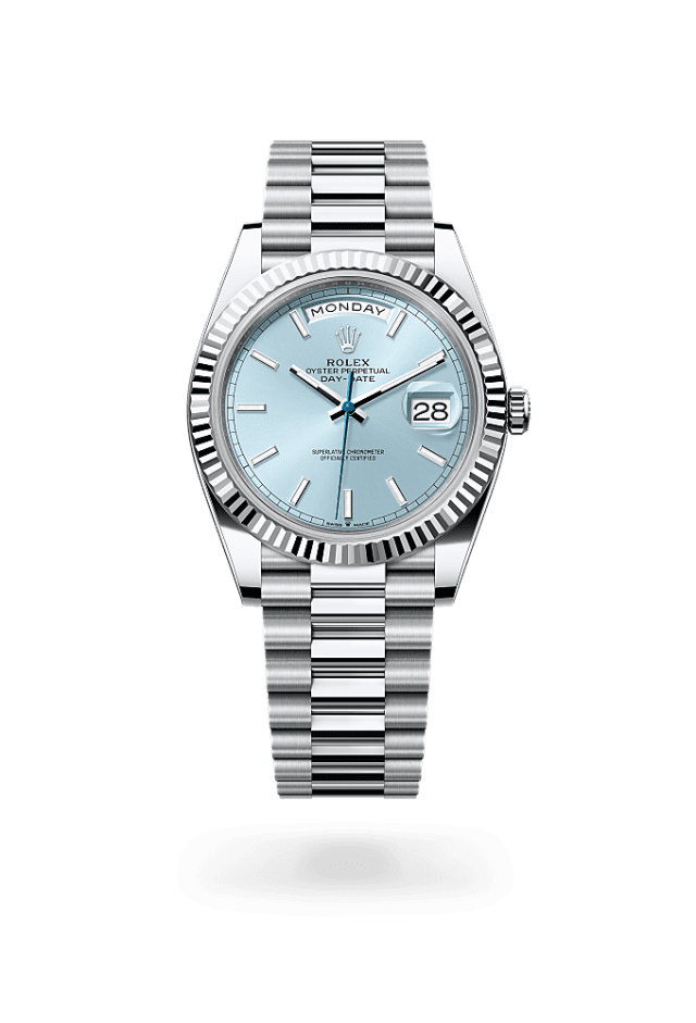 Day-Date 40 - Oyster, 40 mm, platinum