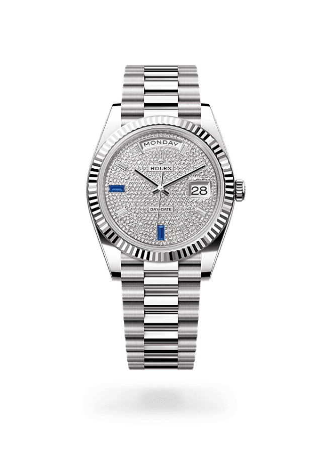 Day-Date 40 - Oyster, 40 mm, white gold