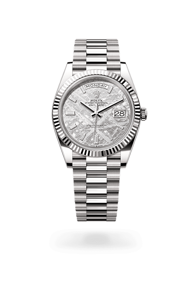 Day-Date 40 - Oyster, 40 mm, white gold