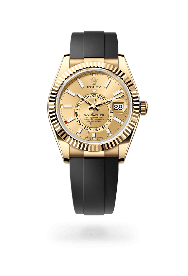 Sky-Dweller - Oyster, 42 mm, yellow gold