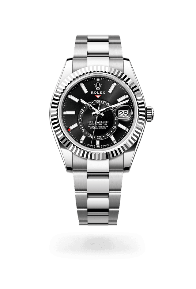 Sky-Dweller - Oyster, 42 mm, Oystersteel and white gold
