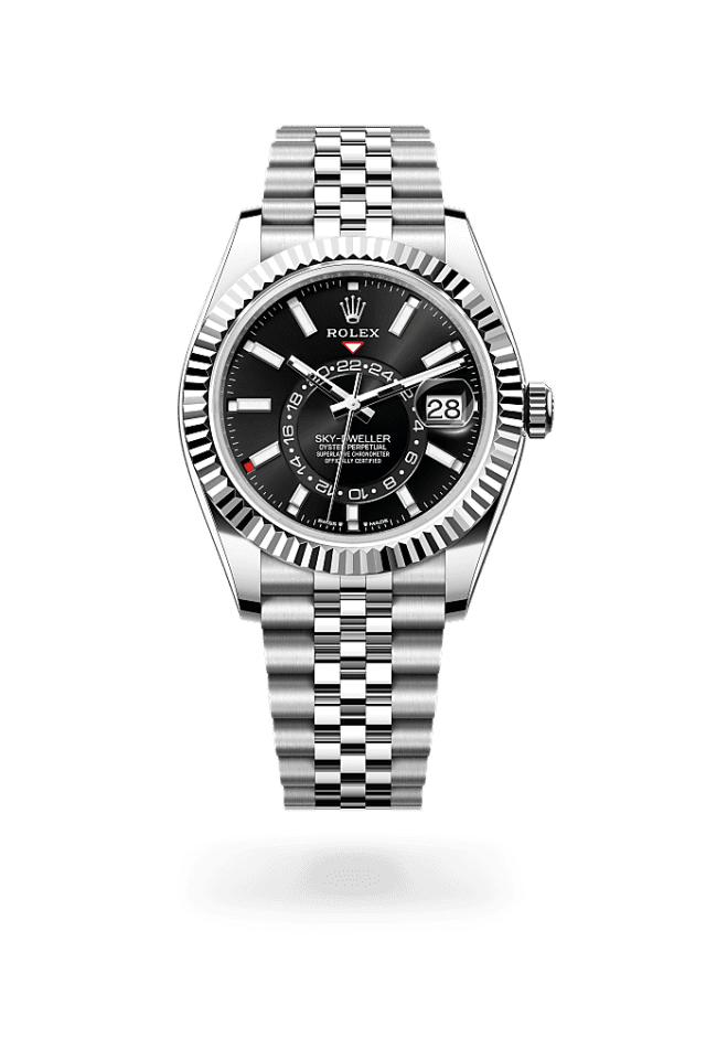 Sky-Dweller - Oyster, 42 mm, Oystersteel and white gold