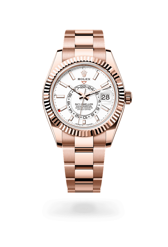 Sky-Dweller - Oyster, 42 mm, Everose gold