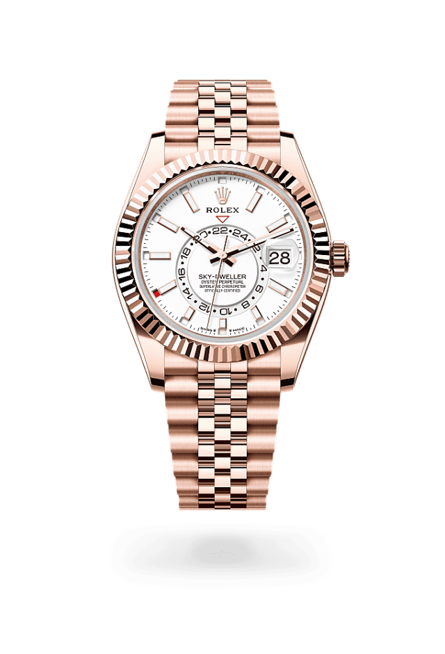 Sky-Dweller - Oyster, 42 mm, Everose gold