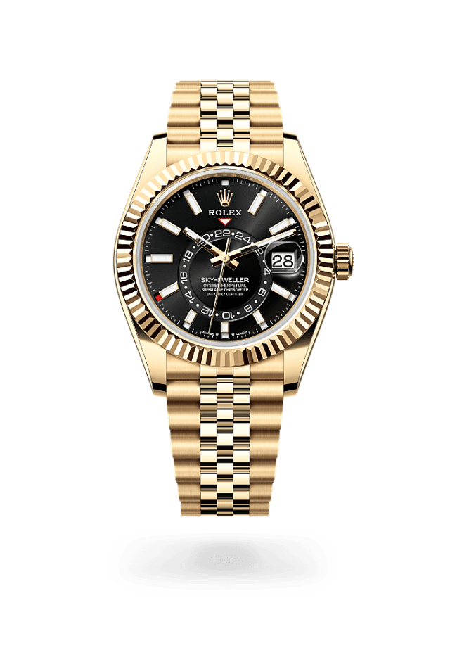 Sky-Dweller - Oyster, 42 mm, yellow gold