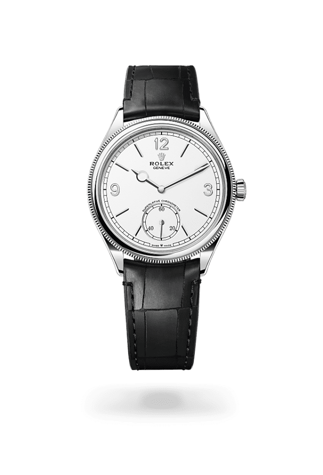 1908 - 39 mm, 18 kt white gold, polished finish