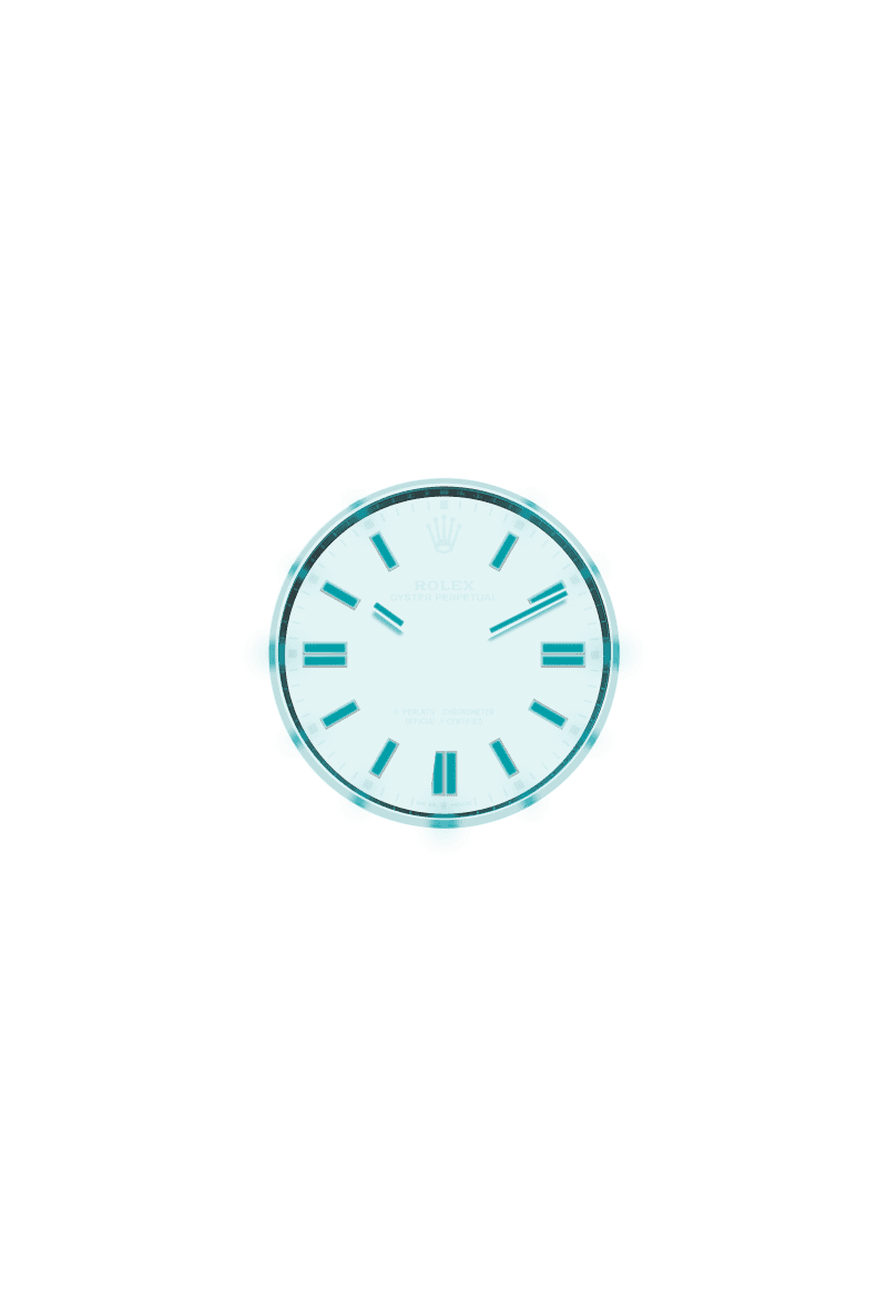 Oyster Perpetual 41, Oyster, 41 mm, stal Oystersteel, Tarcza : Kolor zielony, Rolex