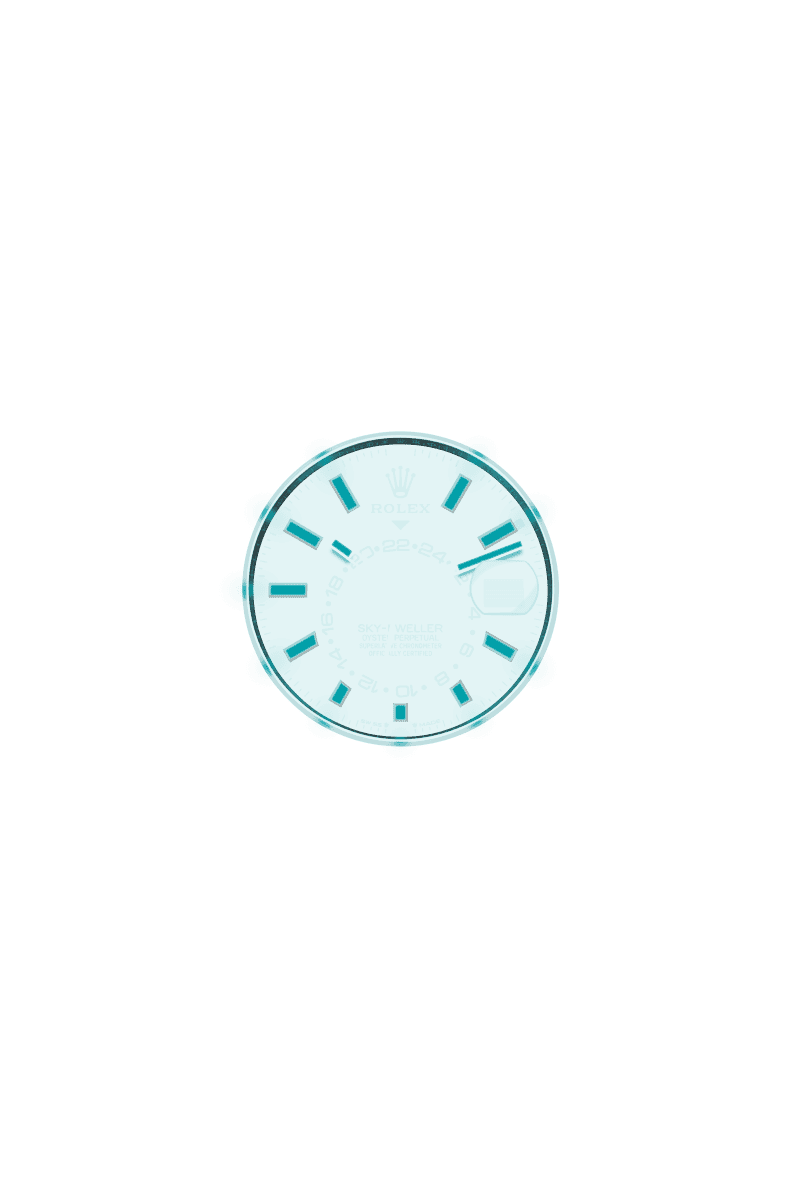 Sky-Dweller, Oyster, 42 mm, emas Everose, Dial : <i>Slate</i>, Rolex