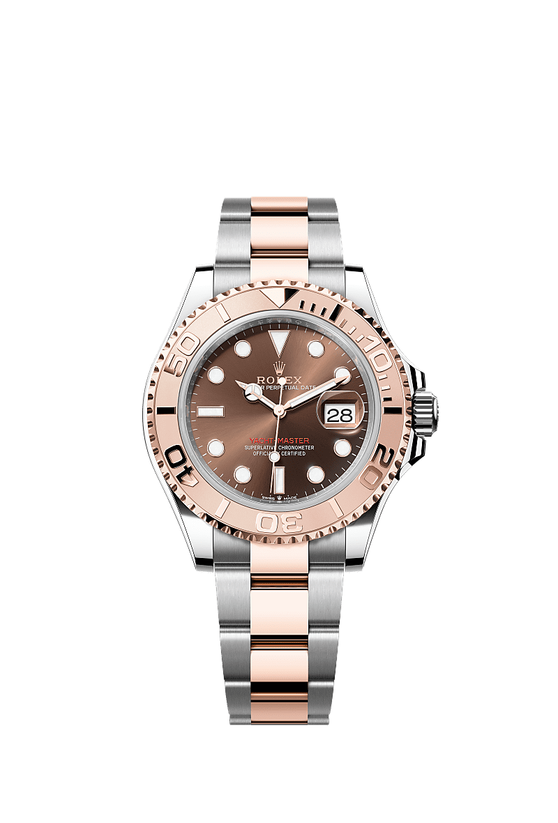 Yacht-Master 40, 蠔式,40毫米,永恒玫瑰金及蠔式鋼, 錶面 : 巧克力色, Rolex