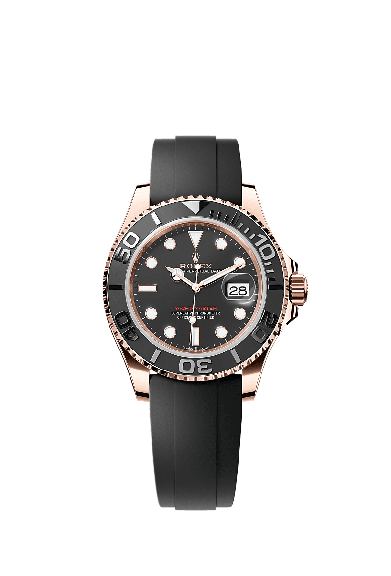 Yacht-Master 40, Oyster, 40 mm, różowe złoto Everose, Tarcza : Intensywna czerń, Rolex